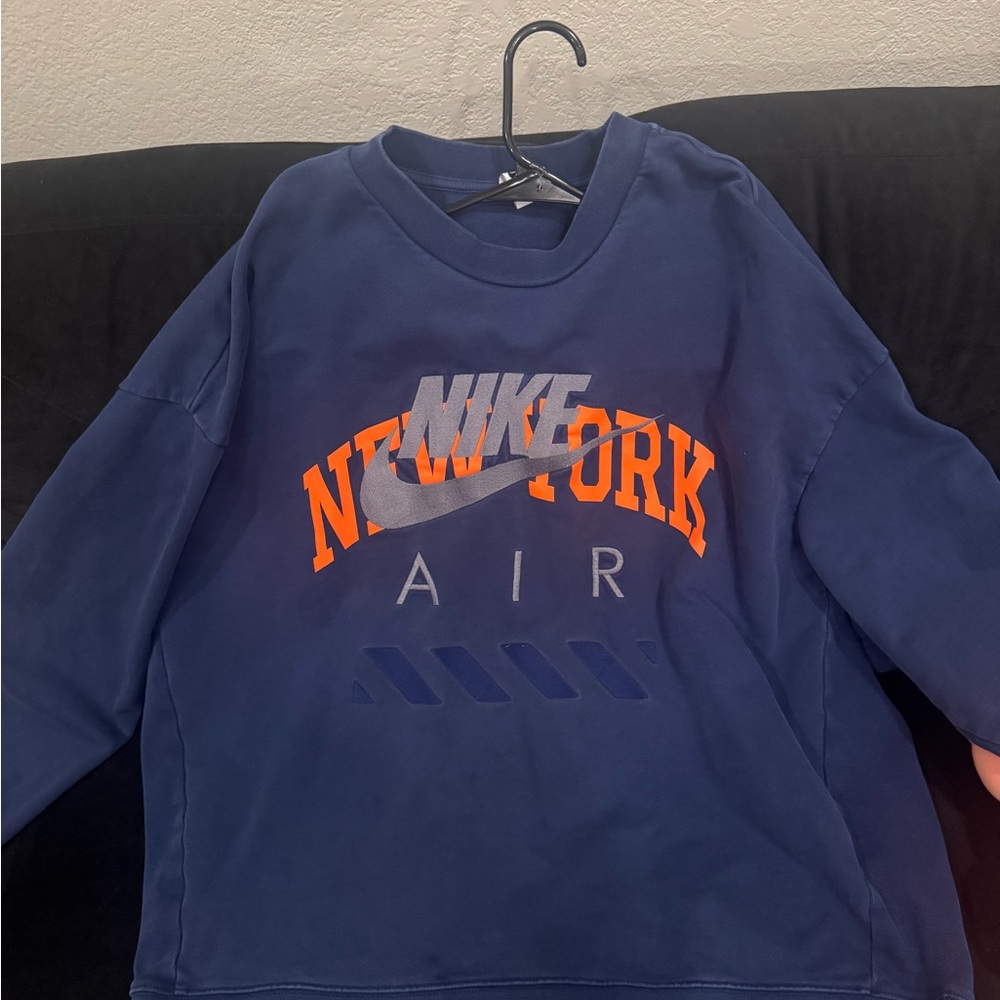 Nike Navy Sweatshirt with Orange New York Design